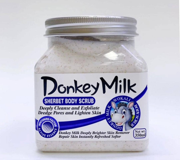 اسکراب شیر الاغ لایه بردار حجم 350 میلی گرم اصل اورجینال