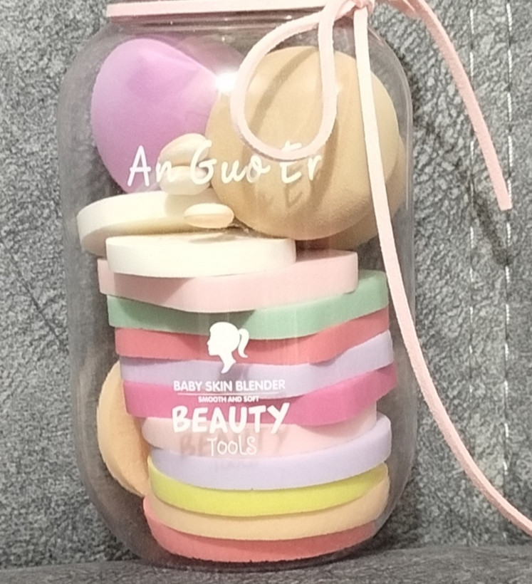 پد آرایشی ظرف کاسه ای شیشه ای