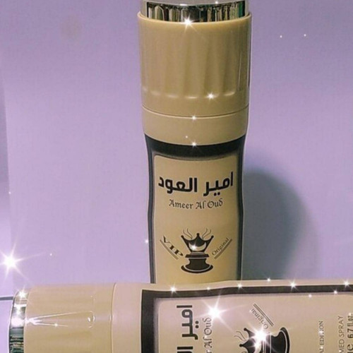 اسپری بدن عربی امیر العود خوشبو کننده ماندگاری بالا اصل حجم 200 میلی لیتر