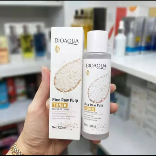 تونر آبرسان صورت عصاره برنج خام بیو اکوا حجم 120 میلی لیتر