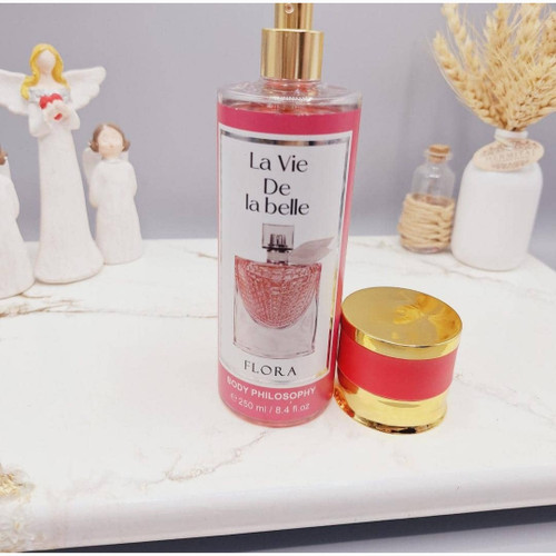 بادی اسپلش فوق العاده خوشبو مدل FLORA ماندگاری بالا اصل