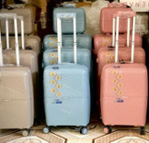 چمدان 4 تکه برند پ پ ضد ضربه 100%نشکن سایز4