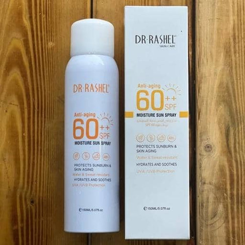 اسپری ضد آفتاب ضد پیری دکتر راشل spf 60 اورجینال