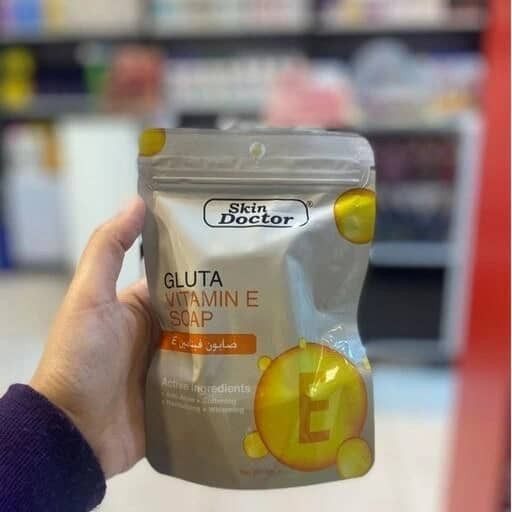 صابون سفید کننده ضد آکنه دکتر پوست گلوتا ویتامین E