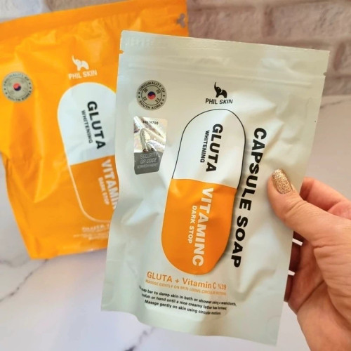 صابون کپسولی ویتامین سی گلوتاتیون سفید کننده